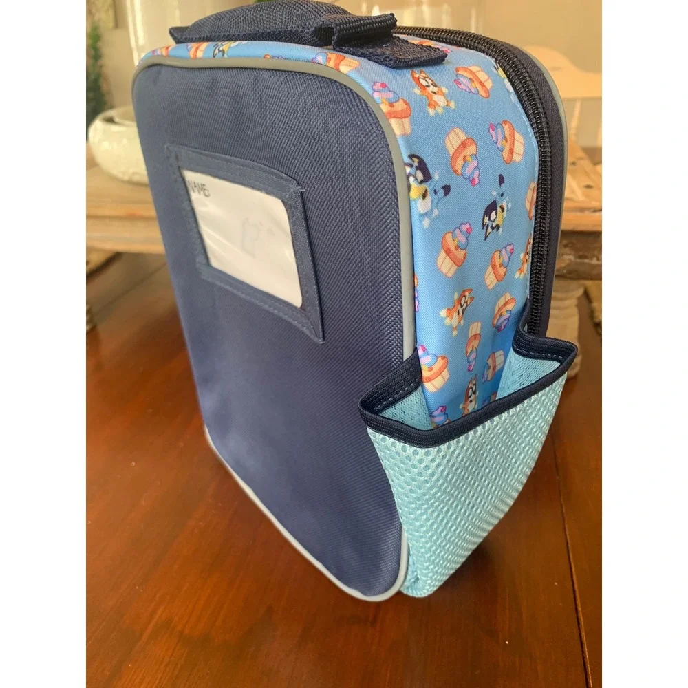 Bluey and Bingo Insulated Lunch Bag Lunch Box  Cupcake Pattern  NWT‎ 3D Unisex
